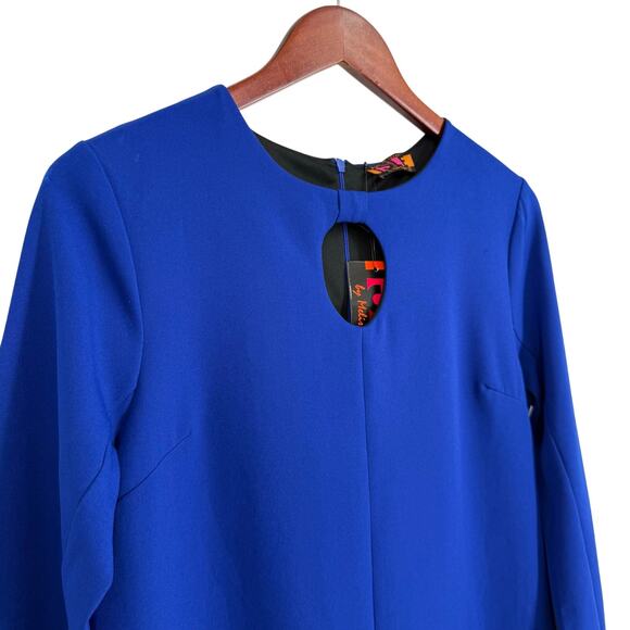 NEW NWT ISLE by Melis Kozan Sz Small Formal Blue Wearable Art Dress Unique Artsy - Picture 4 of 9